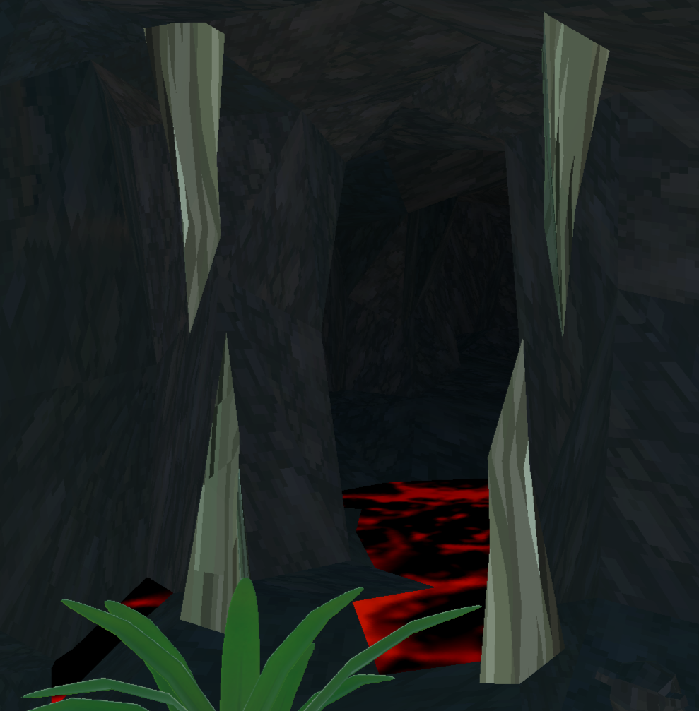 Spikes in the lava floor
